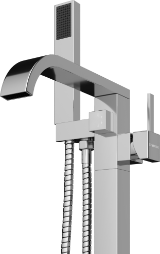 Напольный смеситель для ванны с душем STWORKI Эстерсунд S31080CR С ВНУТРЕННЕЙ ЧАСТЬЮ, хром в Приморско-Ахтарске